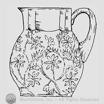 Glass pattern: Onyx; creamer.