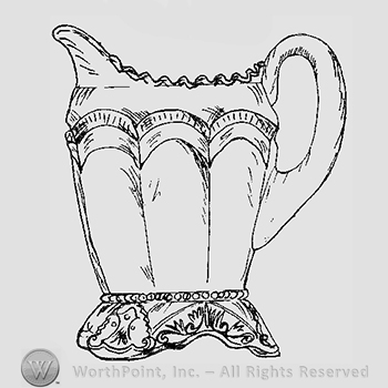 Glass pattern: Double arch; creamer.