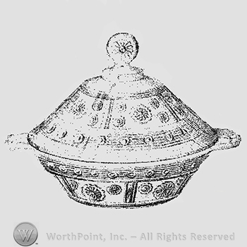 Glass pattern: Magic; butter dish.