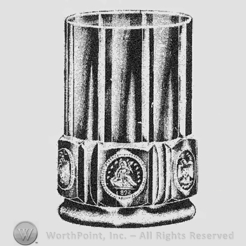 Glass pattern: Coin; spooner.