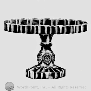 Glass pattern: Coin; tray.