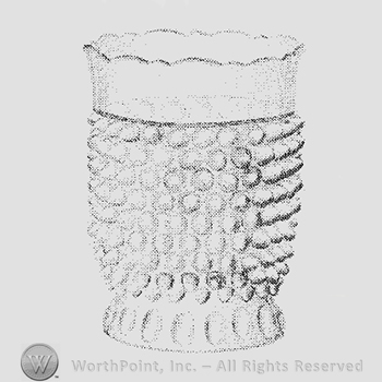 Glass pattern: Hobnail with Thumbprint Base; tumbler.