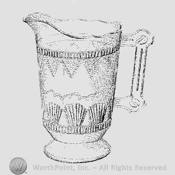 Glass pattern: Comet; creamer.
