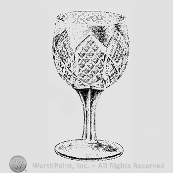 Glass pattern: No. 30; claret.