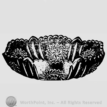 Glass pattern: No. 1235; nappy.