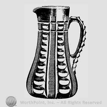 Glass pattern: No. 305; tankard pitcher.