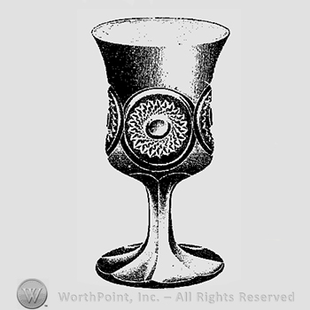 Glass pattern: No. 343; goblet.