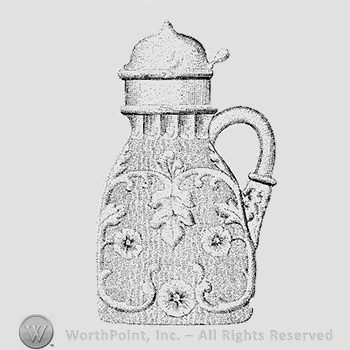 Glass pattern: No. 99; syrup can.