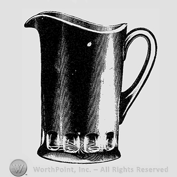 Glass pattern: Nearcut; pitcher.