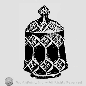 Glass pattern: No. 1; sugar and cover.