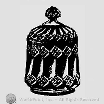 Glass pattern: No. 1; sugar and cover.