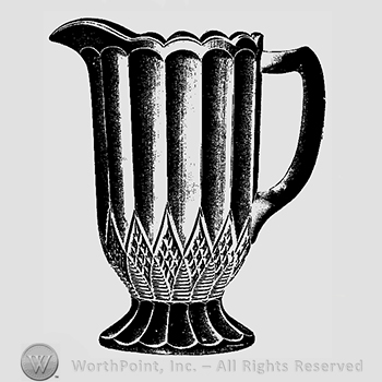 Glass pattern: No. 75; pitcher.