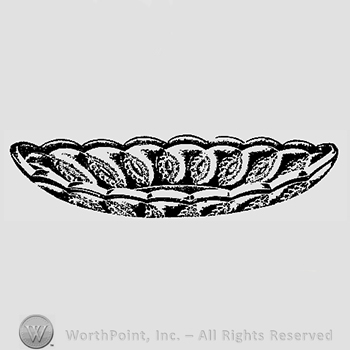 Glass pattern: No. 261; celery tray.