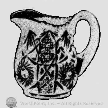 Glass pattern: Brazilian; creamer.