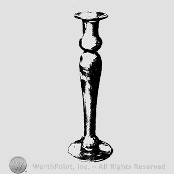 Glass pattern: No. 3018; candlestick.