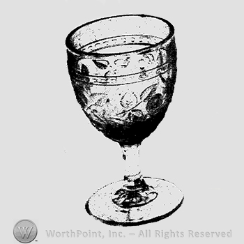 Glass pattern: No. 138; goblet.