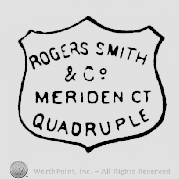 A symbol with ROGERS SMITH & CO MERIDEN CT QUADRUPLE written in it.