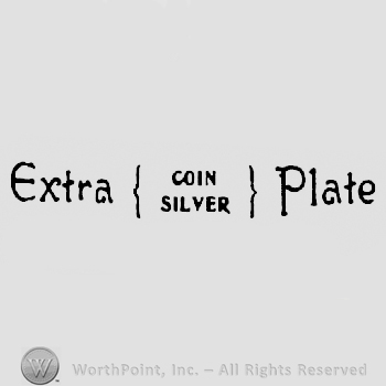 Word EXTRA written in the left side;COIN SILVER in the middle;PLATE on the right side.