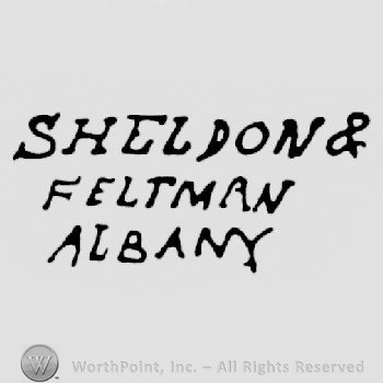 The names SHELDON & FELTMAN ALBANY written with uppercase letters.