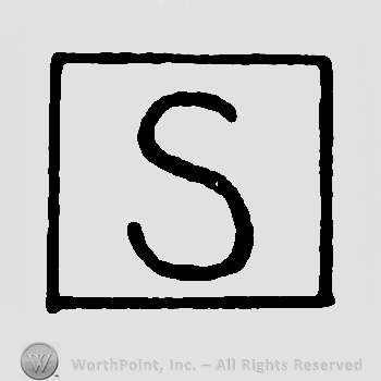 Uppercase S in a square.