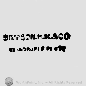 SIMPSON H.M. & CO QUADRUPLE PLATE written in uppercase letters. 