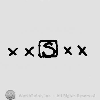 Letter S in a square and two letter X each side.