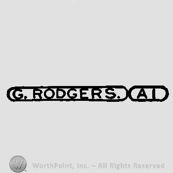 G. Rogers written in a rectangular.