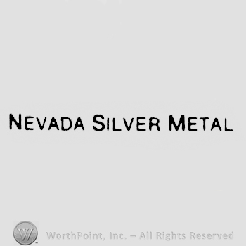 NEVADA SILVER METAL written in uppercase letters. 