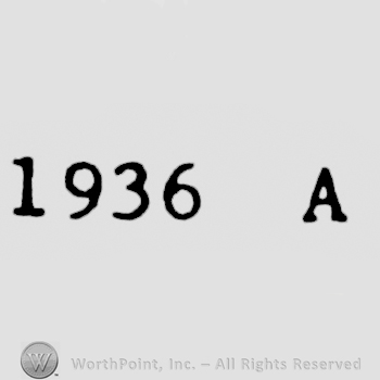 Letter A preceded by number 1936.