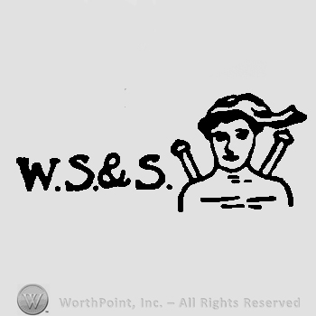 A man torso and initials W.S & S on the left.