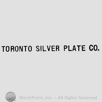 TORONTO SILVER PLATE CO. written.