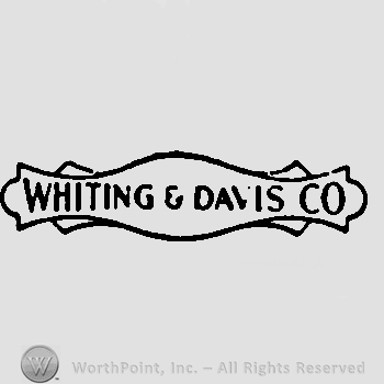 WHITING & DAVIS CO written on a ribbon in uppercase letters. 