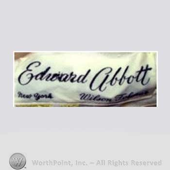 Clothing label : Edward Abbott.