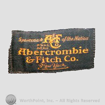 Clothing label : Abercrombie & Fitch.