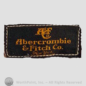 Clothing label : Abercrombie & Fitch.