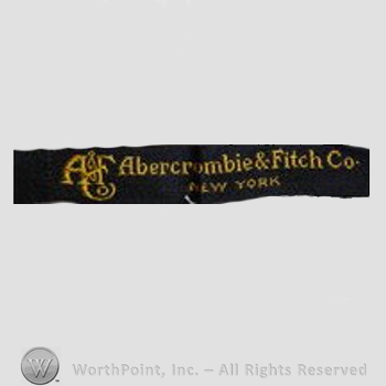 Clothing label : Abercrombie & Fitch.