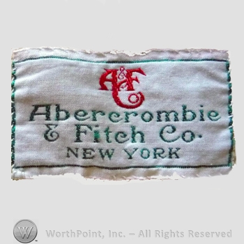 Clothing label : Abercrombie & Fitch.