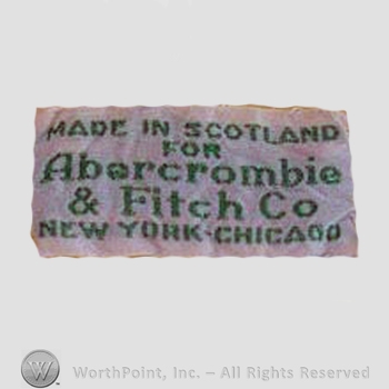 Clothing label : Abercrombie & Fitch.