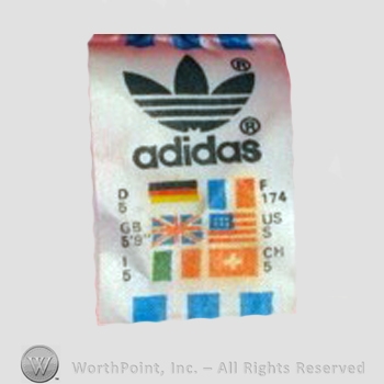 Clothing label : Adidas.