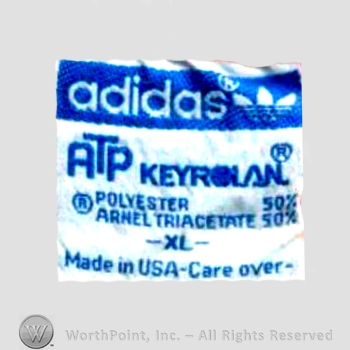 Clothing label : Adidas.