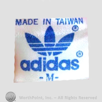 Clothing label : Adidas.