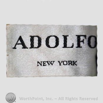 Clothing label : Adolfo.