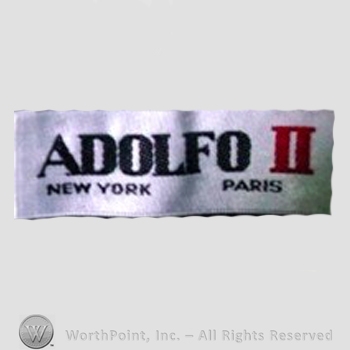 Clothing label : Adolfo.