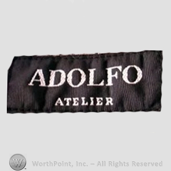 Clothing label : Adolfo.