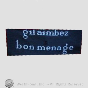 Clothing label : Gil Aimbez.