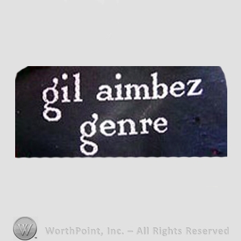 Clothing label : Gil Aimbez.
