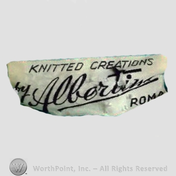 Clothing label : Albertina Giubbolini.