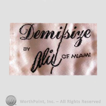 Clothing label : Alix of Miami.