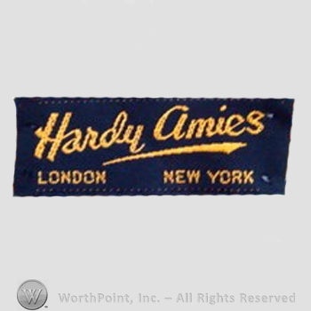 Clothing label : Hardy Amies.