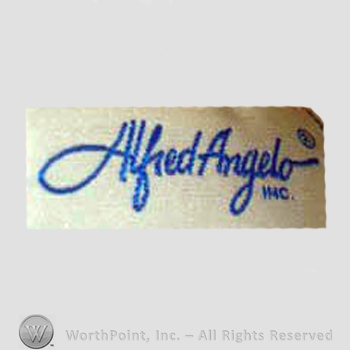 Clothing label : Alfred Angelo.